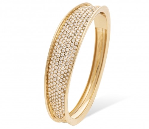 A Marco Bicego diamond bangle bracelet, available at Morgan’s Jewelers.