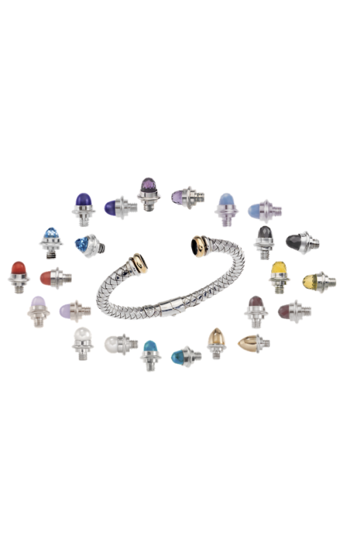 STER/18KYG TRAVERSA CUFF BRACELET MOUNTING FOR CHANGEABLE TIPS