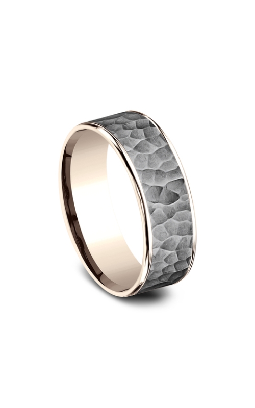 14KRG/TANTALUM WEDDING BAND, 7.5MM WIDE