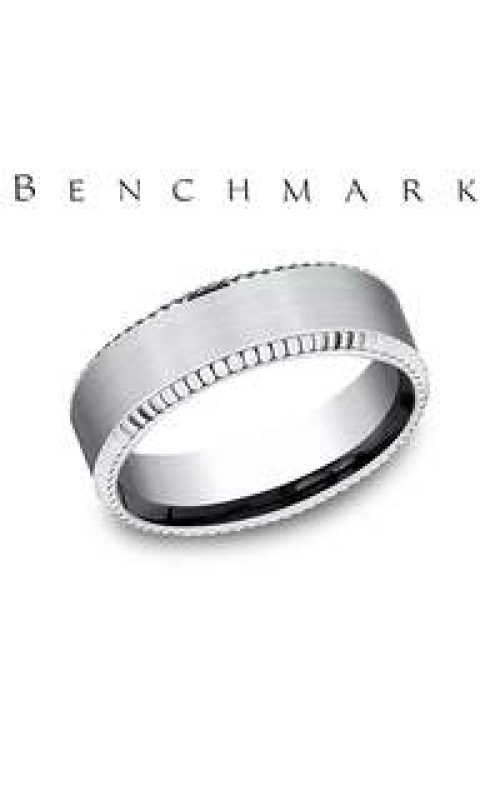14KW 7MM WEDDING BAND WITH COIN BEVEL EDGES AND A SATIN FINISH CENTER SIZE 10