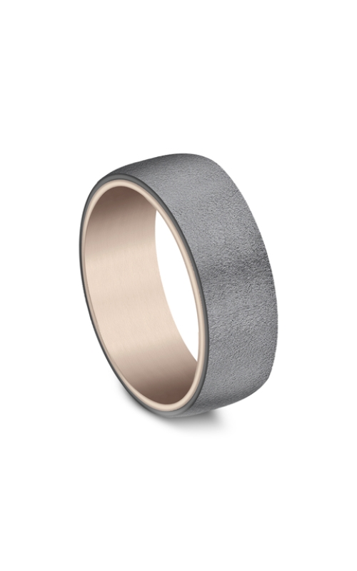14KR 8MM WEDDING BAND WITH WIRE BRUSH FINISH SIZE 10