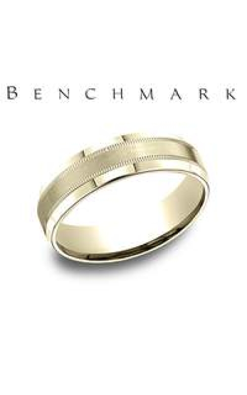14KY 6MM MENS WEDDING BAND WITH BEVELED HIGH POLISH EDGES AND A MILGRAIN BORDERED SATIN FINISH CENT