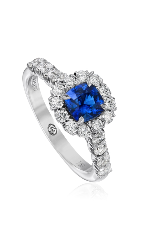 Christopher Designs Cushion Sapphire Ring G52-CU075-S