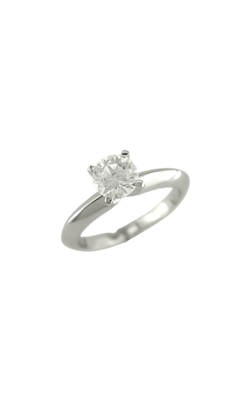 18KWG .75CT ROUND FOUR PRONG, KNIFE EDGE, SOLITAIRE SEMI-MOUNT.