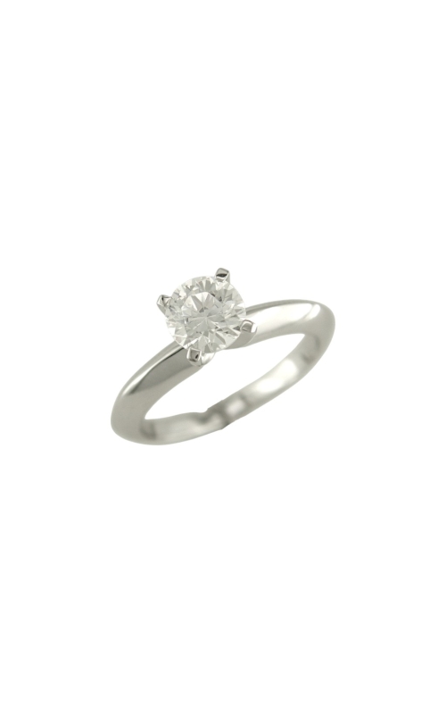 18KWG 1.0CT ROUND FOUR PRONG, KNIFE EDGE, SOLITAIRE SEMI-MOUNT.