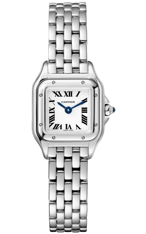 SS PANTHERE DE CARTIER ON PANTHER LINK BRACELET, SMALL MODEL, 30MM