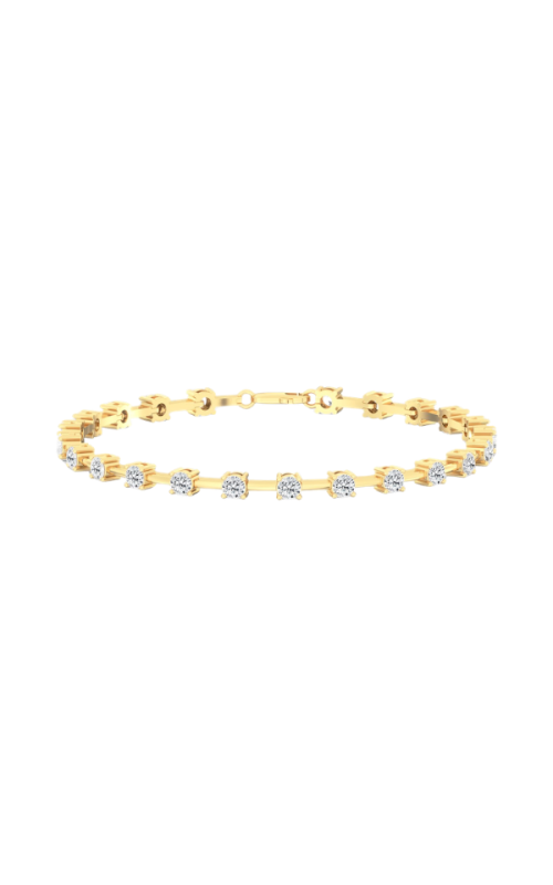 14KY LG 3.00CTW ORBIT TENNIS BRACELET, 23RDS=3.00CTW F/VS+, 9.98grams, 7