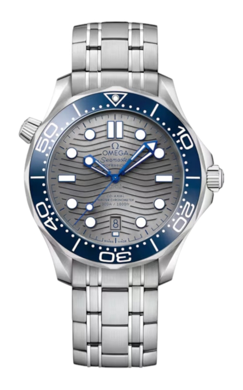 42MM SS SEAMASTER DIVER 300MM, SILVER WAVE DIAL/ BLUE BEZEL S#83115715