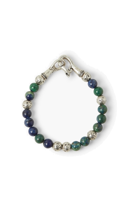 Azurite Bead Silver Bracelet