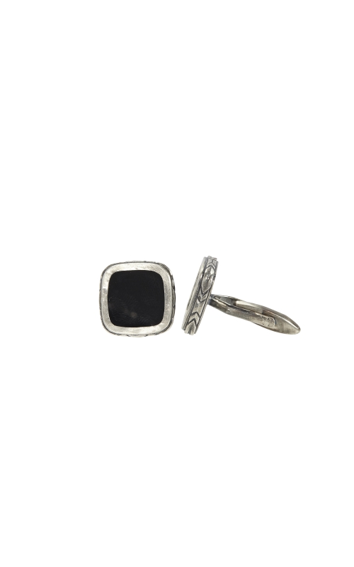 Silver Onyx Cuff Links