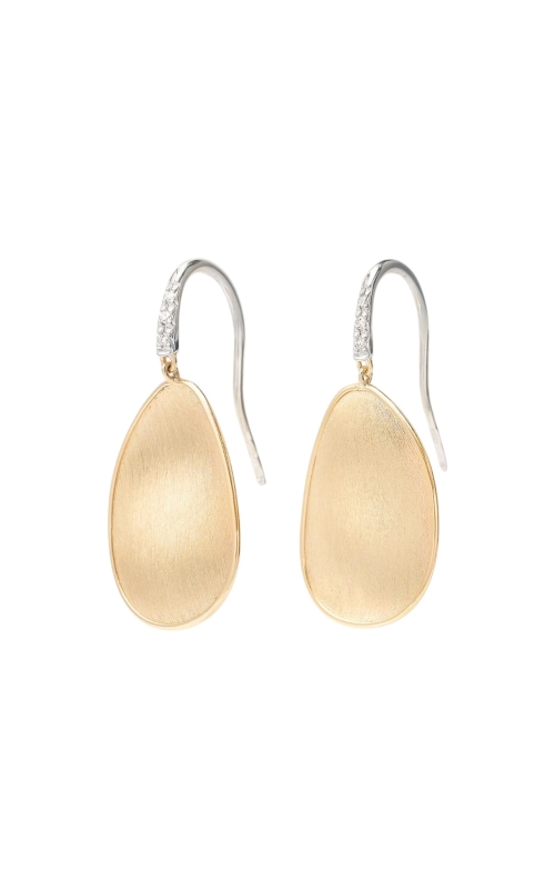 LUNARIA 18KYG PETAL DROP EARRINGS WITH DIAMONDS, MEDIUM