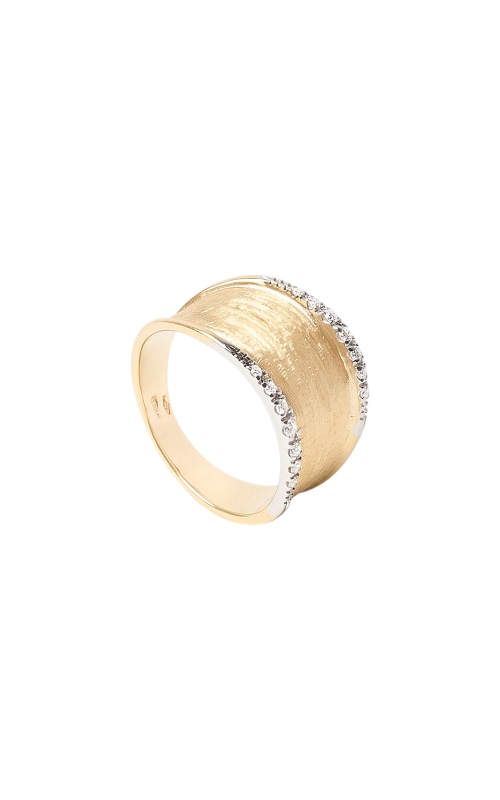 18KY/WG LUNARIA MEDIUM BAND W/ DIAMONDS, 0.15CTW