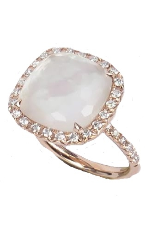 WHITE QUARTZ DOUBLET WITH WHITE MOP RING ALC-24666