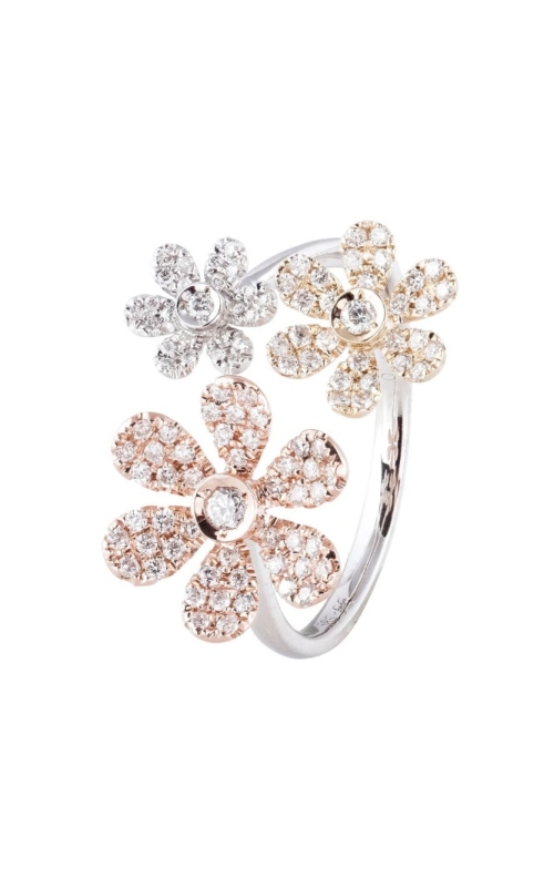 Morgans Pave Flower Ring ALD-27873