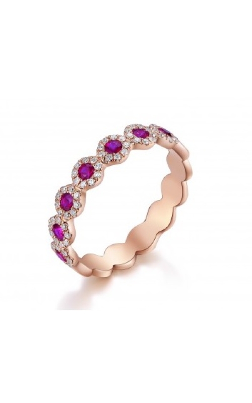DIAMOND AND RUBY CIRCULAR SECTIONAL RING  ALC-28649