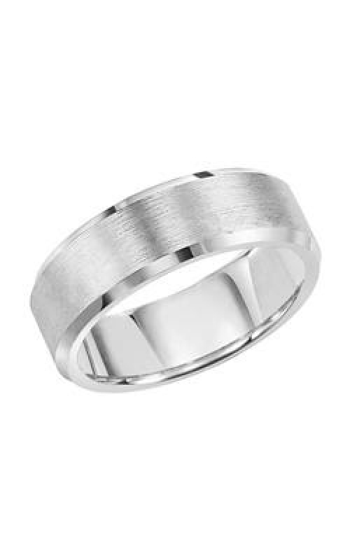 WHITE TUNGSTEN CARBIDE WEDDING BAND RWG-17699