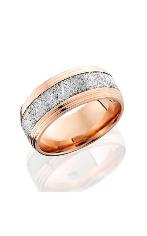 FLAT WEDDING BAND WITH METERORITE INLAY RWG-25379