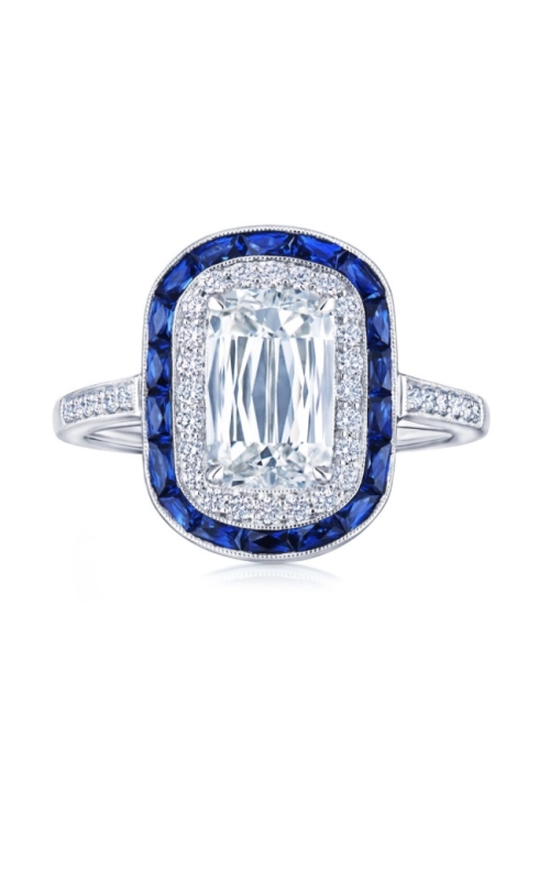 Ashoka Diamond and Sapphire Engagement Ring ASW-30324