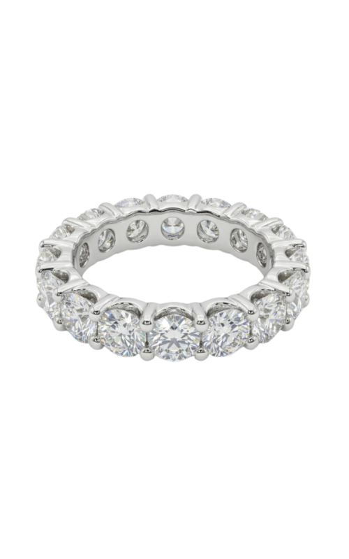 18KW 4.23CTW DIAMOND ETERNITY BAND WITH 17 ROUNDS G, VS SHARED PRONG SET SIZE 6