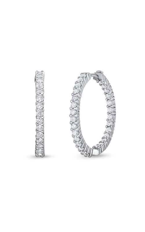 Roberto Coin Diamond Hoop Earrings AED-14414