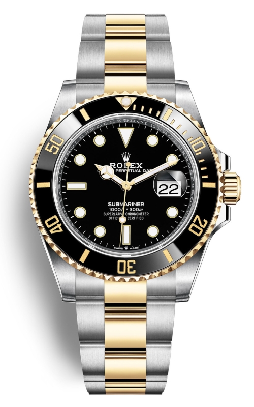 41MM 18KYG/SS SUBMARINER DATE, BLACK DIAL/ LUMISCENT HOUR MARKERS, OYSTER BRACELET S#88U385X2