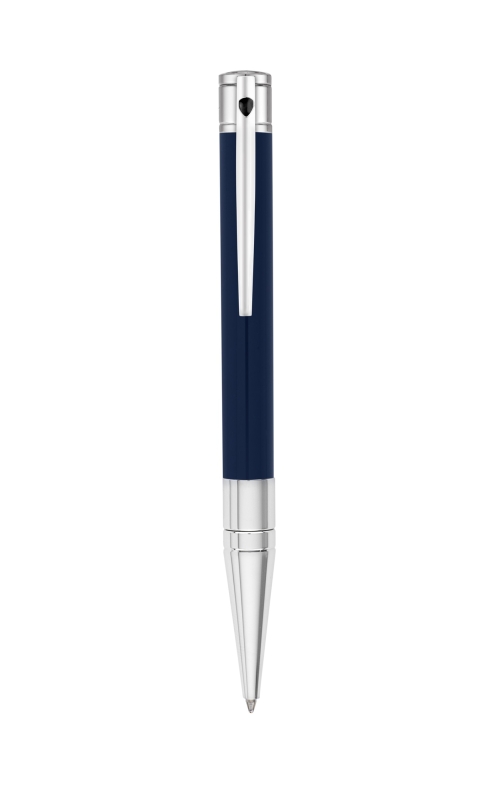 D-Initial Blue/Chrome Ballpoint Pen