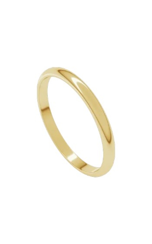 14KY 2MM LIGHTWEIGHT, HALF ROUND WEDDING BAND