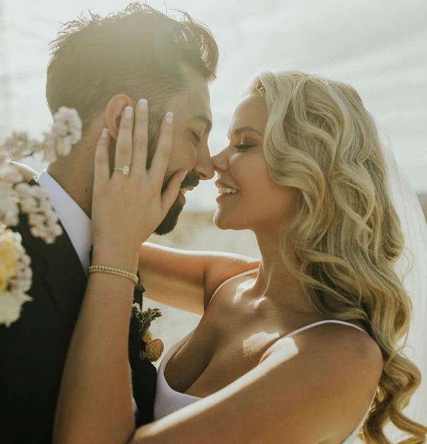 Wedding photo of a couple