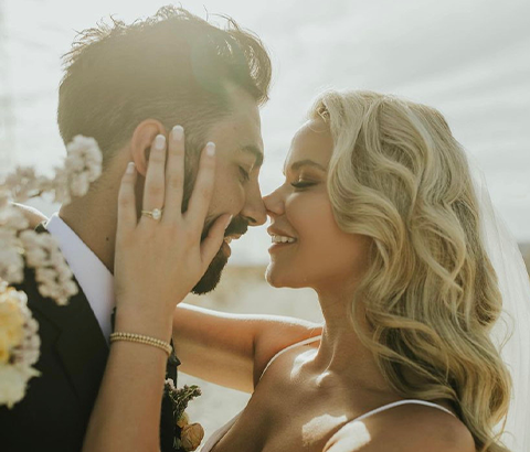 Wedding photo of a couple