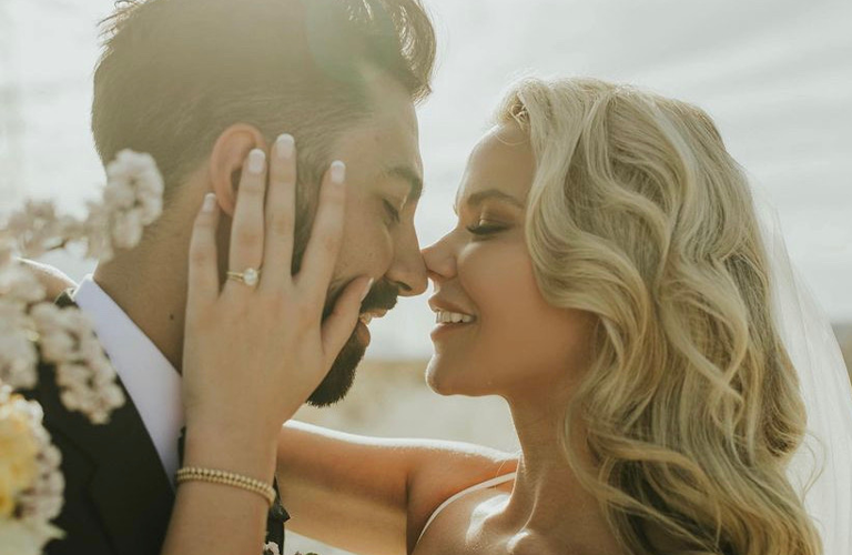 Wedding photo of a couple