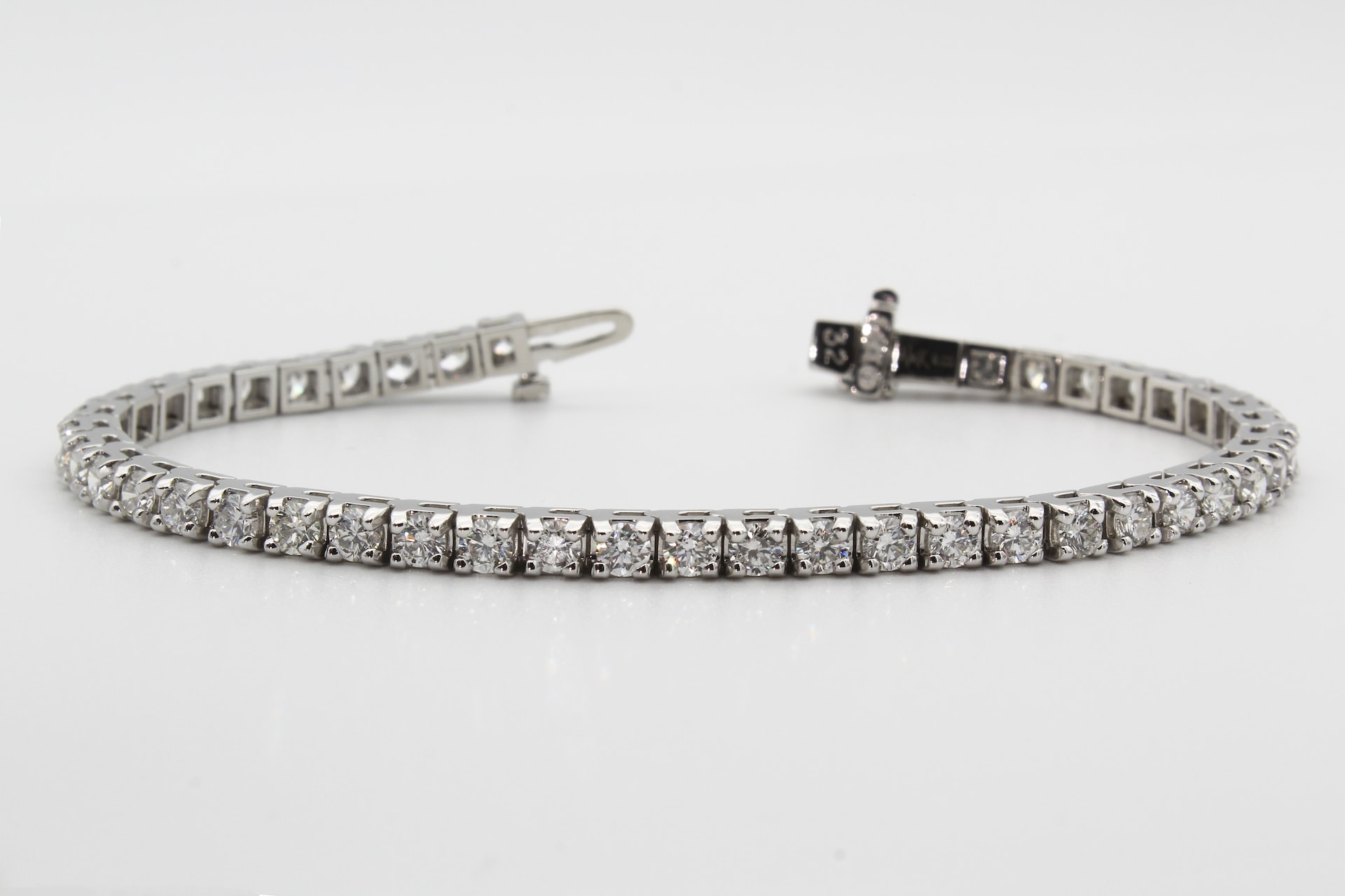 White Diamond Link Bracelet